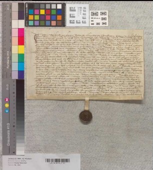 Derselbe bezeugt den Rentenverkauf des Johann Cluthe zu Harsewinkel an Abt Johann und das Kloster Marienfeld aus Haus und Hof daselbst.