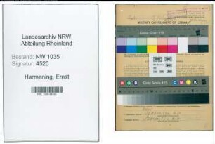 Entnazifizierung Ernst Harmening , geb. 03.01.1906 (Kaufmaennischer Angestellter)