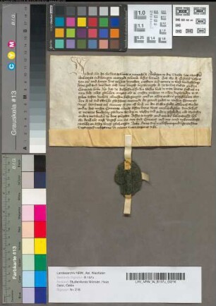 Arnd, Abt des Klosters Marienfeld, nimmt Jasper von Oer und Ehefrau Anna in die Gebetsbruderschaft seines Klosters auf. in octava sacri corporis Christi Herman von Ostenfelde verkauft dem Jasper von Oer Bernoels Erbe Kirspels Ostenfelde.--> Nr 211