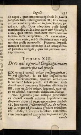 193-196, Titulus XIII