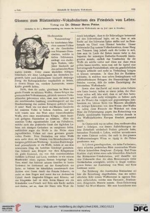 2: Glossen zum Rüstmeister-Vokabularium des Friedrich von Leber