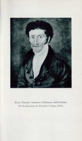 Ernst Theodor Amadeus Hoffmann. Selbstbildnis