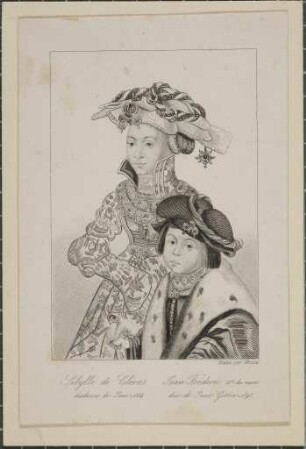 Sibylle (1512 - 1554), Herzogin von Kleve, Kurfürstin von Sachsen und Johann Friedrich II. (1529 - 1595), Herzog von Sachsen-Gotha