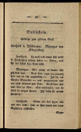 Dollnstein. - Nacht. Höllenburg.