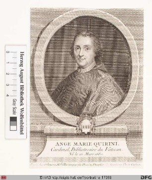 Bildnis Angelo Maria (Taufn.: Geronimo) Querini (Quirini)