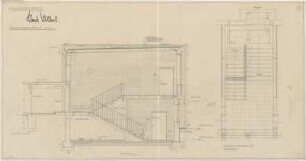Grund, Peter; Bad Vilbel; Ernst Reuter Schule - 2. Bauabschnitt , Treppenhaus Block D (Grundriss, Schnitt)