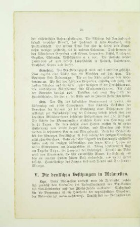 V. Die deutschen Besitzungen in Melanesien