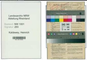 Entnazifizierung Heinrich Kaldewey, geb. 02.12.1899 (Verw.Angest.)