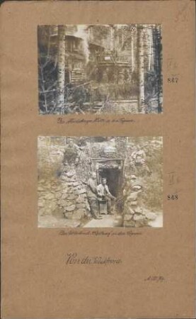 Der Unterstand "Wartburg" in den Vogesen