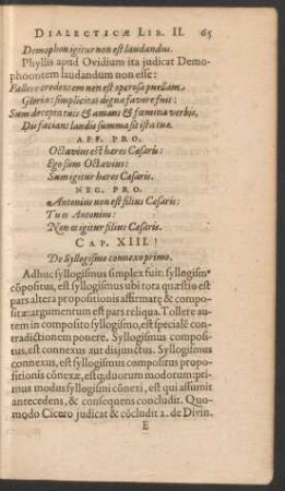 Cap. XIII. De Syllogismo connexo primo.