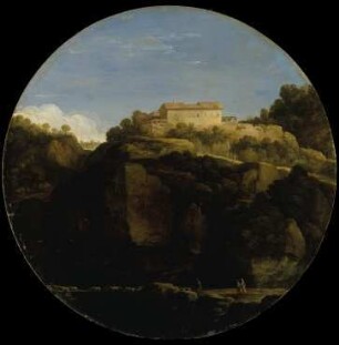Südliche Ideallandschaft (Das Haus auf dem Berg)