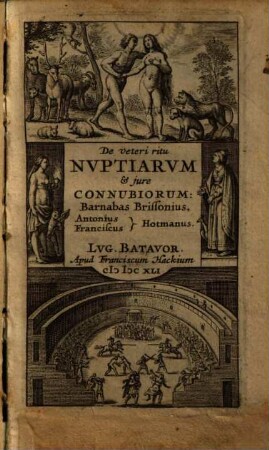 De veteri ritu nuptiarum et iure connubiorum