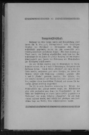 Baugenossenschaft.