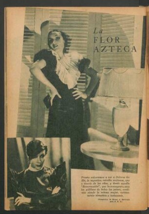 La flor azteca : [Fotografías de Dolores del Río]