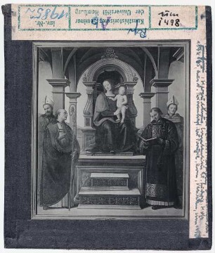 Pietro Perugino: Thronende Madonna mit Heiligen. Rom, Vatikan