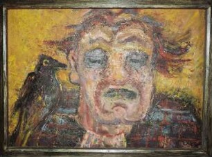 Clown mit Vogel