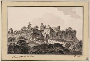 Stolpen, Festungsmauer und Schloss