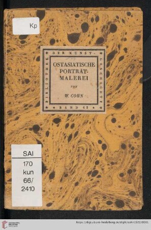 Band 43: Bibliothek der Kunstgeschichte: Ostasiatische Porträtmalerei