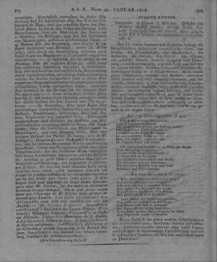 Junker, W. A.: Gedichte. Dresden: Hilscher 1817