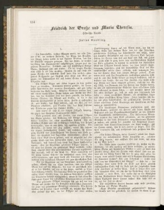 Friedrich der Große und Maria Theresia.