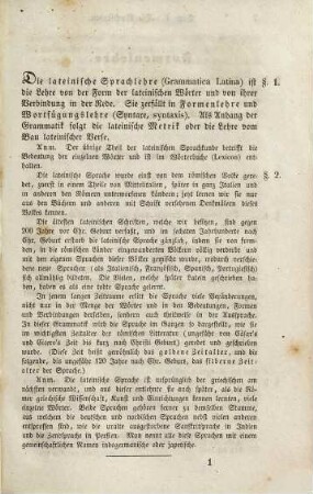 Lateinische Sprachlehre für Schulen
