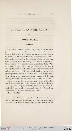 Scholars and Imitators of John Both