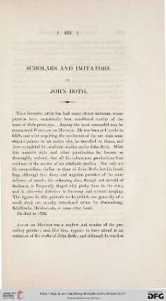 Scholars and Imitators of John Both