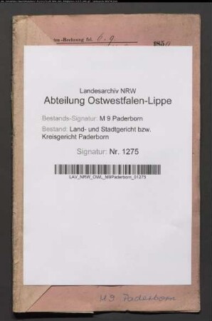 Erblasser: Schüler, Simon; Erblasser: Schüler, Sara, geb. Grünebaum: