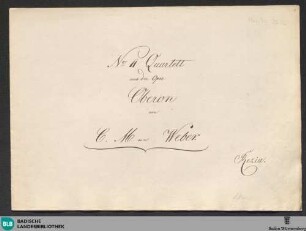 Oberon. Excerpts - Don Mus.Ms. 2636