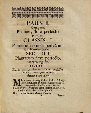 Index Plantarvm Horti Medici Academiae Vitembergensis