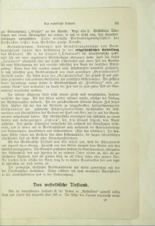 Das westelbische Tiefland