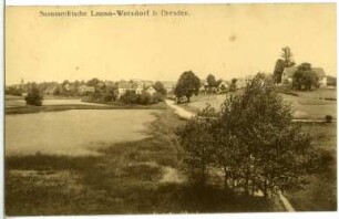 Weixdorf. Blick nach Weixdorf - Lausa