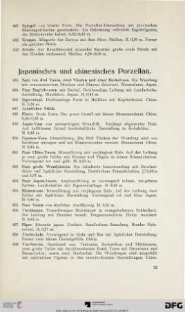 Japanisches und chinesisches Porzellan (Nr. 444-472)
