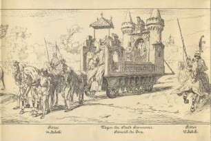 Ritter. 14. Jahrh. ; Wagen der Stadt Hannover. Heinrich der Löwe ; Ritter. 15. Jahrh.
