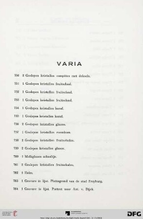Varia (Nr. 750-826)