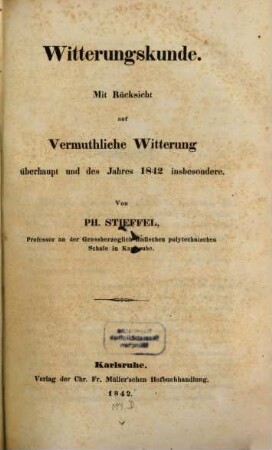 Witterungskunde