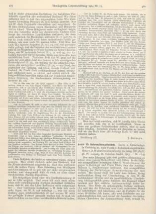 460-463 [Rezension] Friedensburg, Walter (Hrsg.), Archiv für Reformationsgeschichte. Texte und Untersuchungen. 10. Jahrg