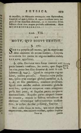 Cap. VII. De Motu, Quo Sonus Existit