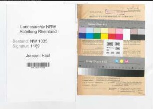 Entnazifizierung Paul Jansen , geb. 10.05.1890 (Angestellter)