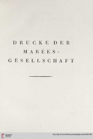 Drucke der Marées-Gesellschaft