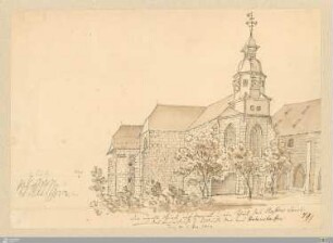 Die uralte Kirche u. ein Theil des Closters Lorch worin das Begräbniß u. Bildnisse der von Hohenstauffen