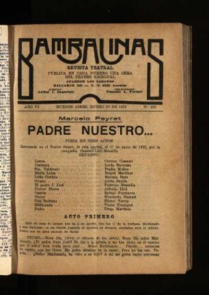Padre nuestro... : pieza en tres actos