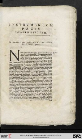 Instrumentum pacis Caesareo - Suecicum
