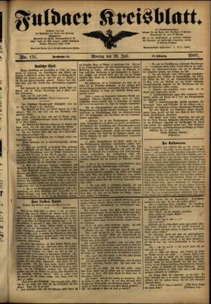Ausgabe vom Montag, den 29. Juli 1907.