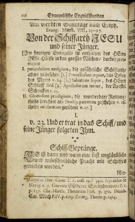 Am vierdten Sonntage nach Epiph. - Am Sonntage Ovinqvagesima.