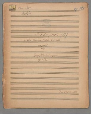 Trio Nr. 3 in B-dur op. 121 - BSB Mus.ms. 4593