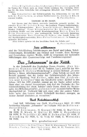 Nach Redaktionsschluß.