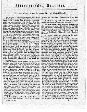 Verhandlungen der Londner königl. Gesellschaft. (Fortsetzung)