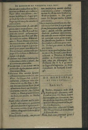 De Montibus Et Vallibus. Cap. XLV