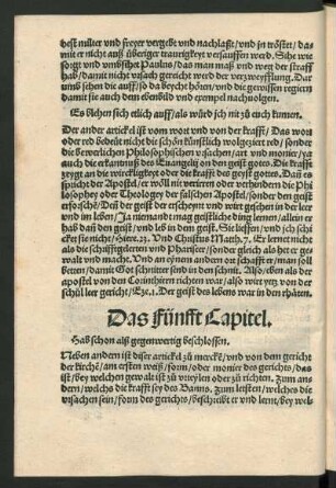 Das Fünfft Capitel.